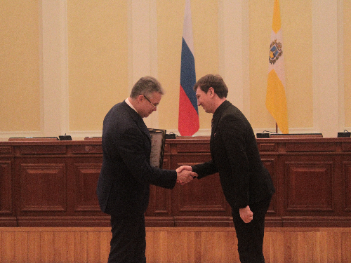 Евгений Задорожный получил премию Губернатора Ставропольского края в области театрального искусства